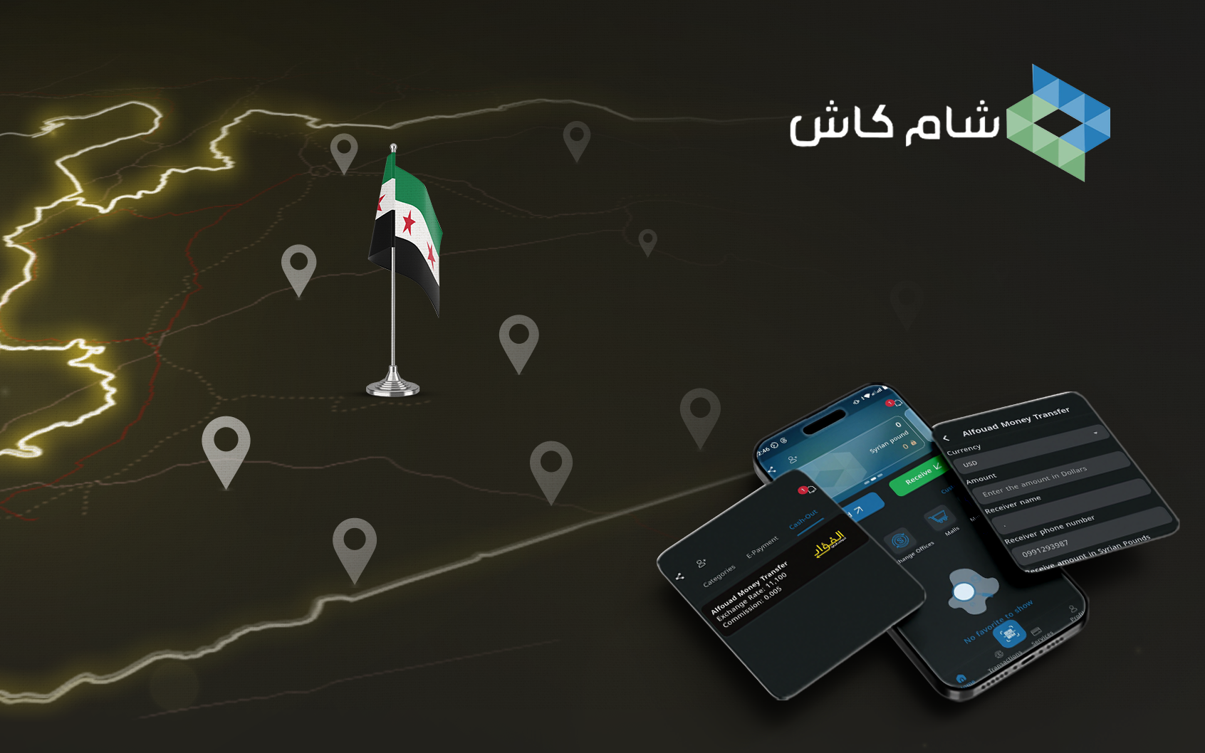 الإيداع بمحفظة شام كاش